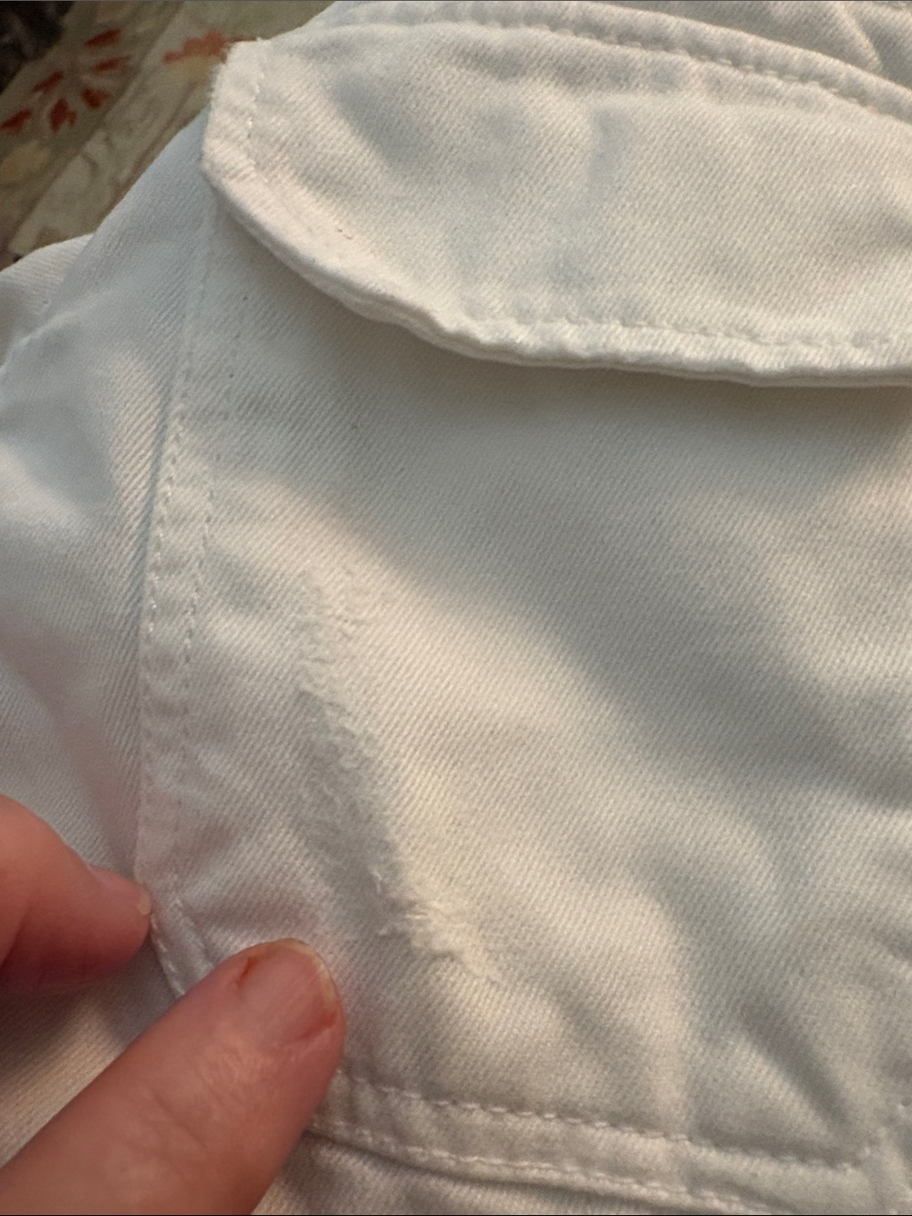 Old Navy Women's White Button-Front Utility Jacket - Picture 9 of 11